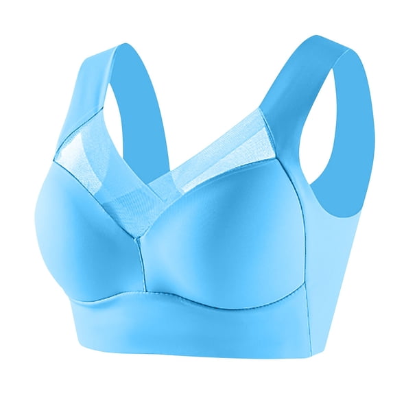 Brnmxoke Bra for Women with Support And Lift Summer Mesh Breathable Adjustable Lace Underwire Bra Oversized Gathered Thin Comfort Push up Bras Black,75B
