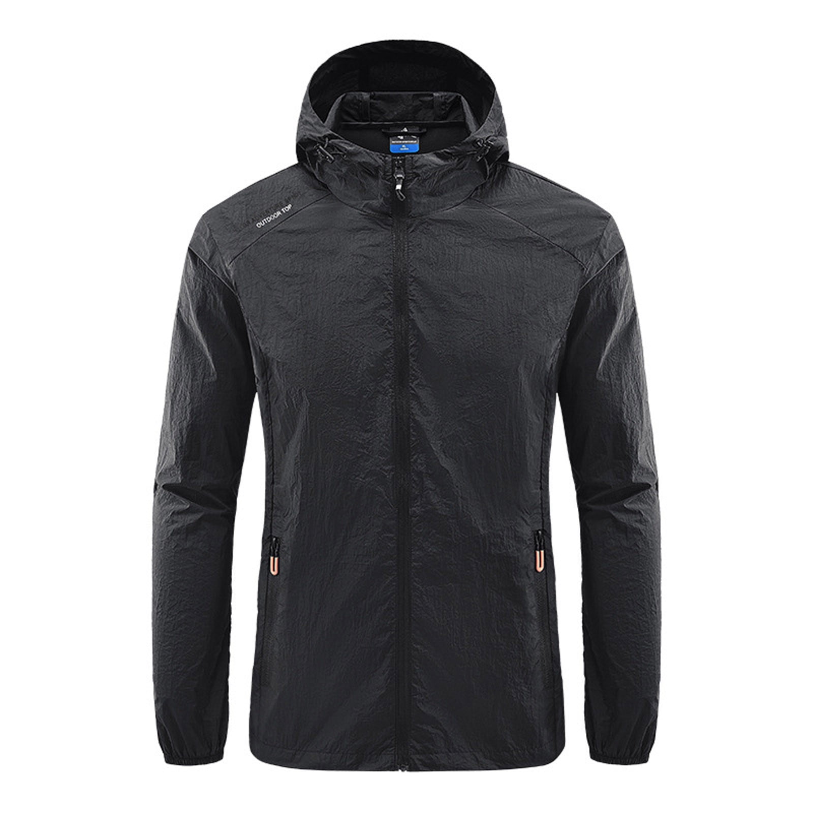 MOVSOU Men's Lightweight, Foldable, Water Resistant Raincoat