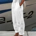 thumbnail image 1 of Brnmxoke Fall Prime,Womens Capris for Summer Clearance Capri Pants,Summer Capri Pants for Women with Pockets,Beach Harem Linen Pants Palazzo Pajama Print Cropped Trousers with Pockets, 1 of 6