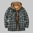 thumbnail image 1 of Brnmxoke Flannel Jackets for Men Big and Tall,Men's Fashion Sherpa Quilted Lined Hoodies Coat Button Down Plaid Shirt Jackets Winter Warm Long Sleeve Hooded Coats Outerwear 2023, 1 of 6