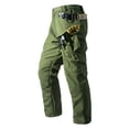 thumbnail image 1 of Brnmxoke Fleece Lined Mens Cargo Pants Waterproof Utility Tactical Pant Thermal Work Outdoor Hiking Trousers with Multi Pockets Green,XL, 1 of 8