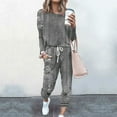 thumbnail image 1 of Brnmxoke Lounge Sets for Women Sweatsuits Sets 2024 Vintage Ethnic Style Printed Two Piece Outfit Long Sleeve Pant Jogging Suits Plus Size Workout Athletic Tracksuits, 1 of 5