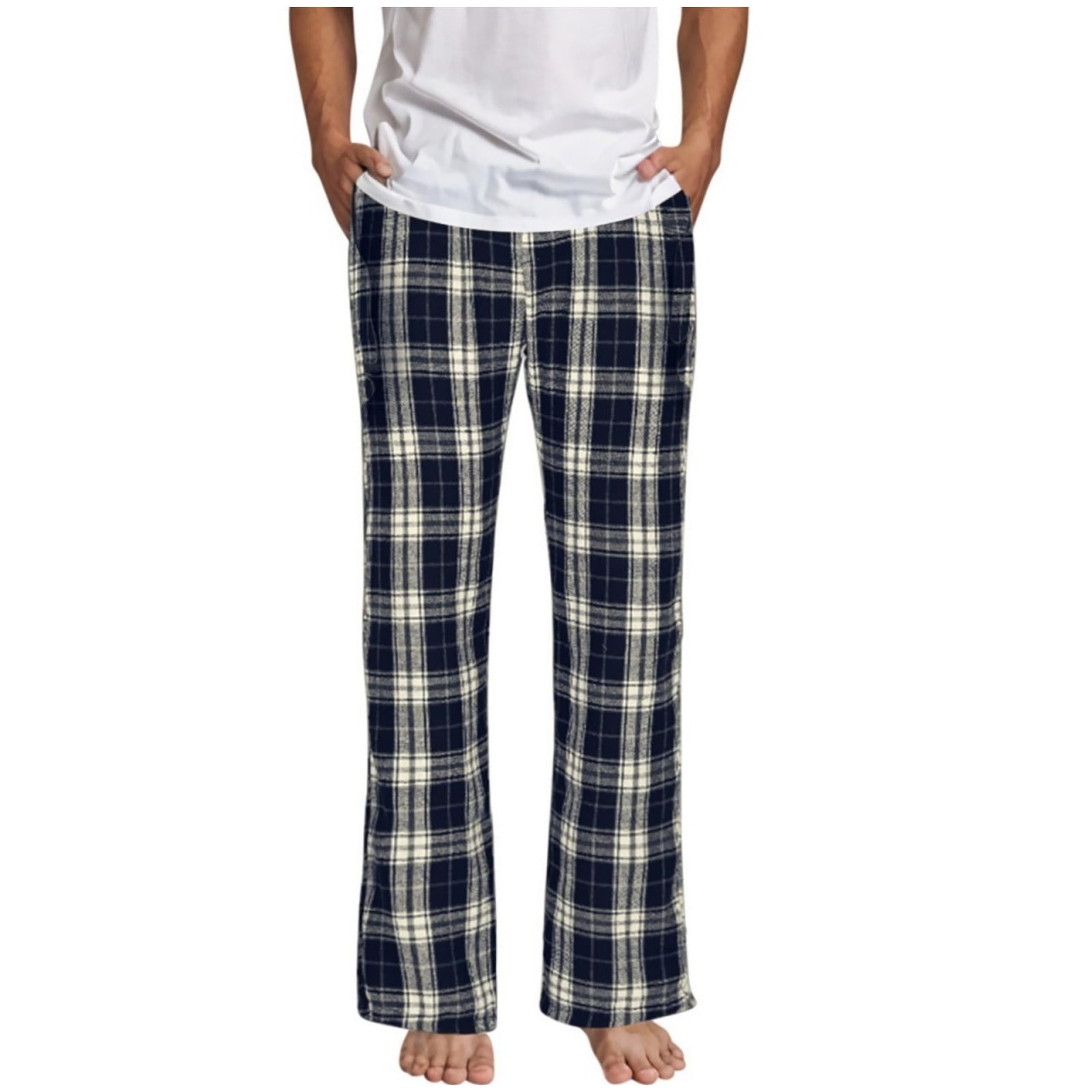 Brnmxoke Men's Pajama Pants Tall Straight Leg Buffalo Checker Pj Pant ...