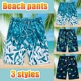 thumbnail image 1 of Brnmxoke Men's Surfing Trunks Quick-Dry Swim Shorts Mens Swim Trunks 7" Swimming Trunks Drawstring Stretch Beachwear Summer Holiday Swim Suits with Pockets Green,XXL, 1 of 4
