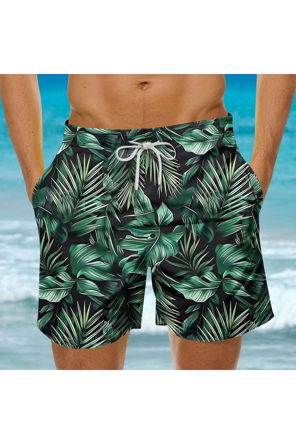 Mens Dissolving Swim Trunks Casual Quick Dry Breathable Fit Hawaii Beach Swimwear Board Shorts Pants Multicolor,XXXL