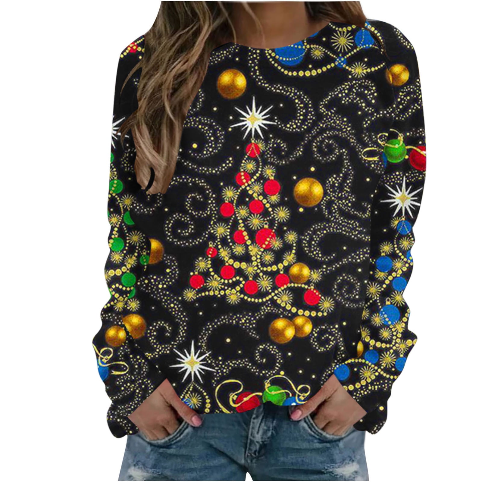 Christmas Sweater Jjayotai Ugly Christmas Sweatshirts For Women - Main Image