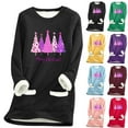 Brnmxoke Plus Size Sherpa Lined Pullover Sweatshirt for Women 2024