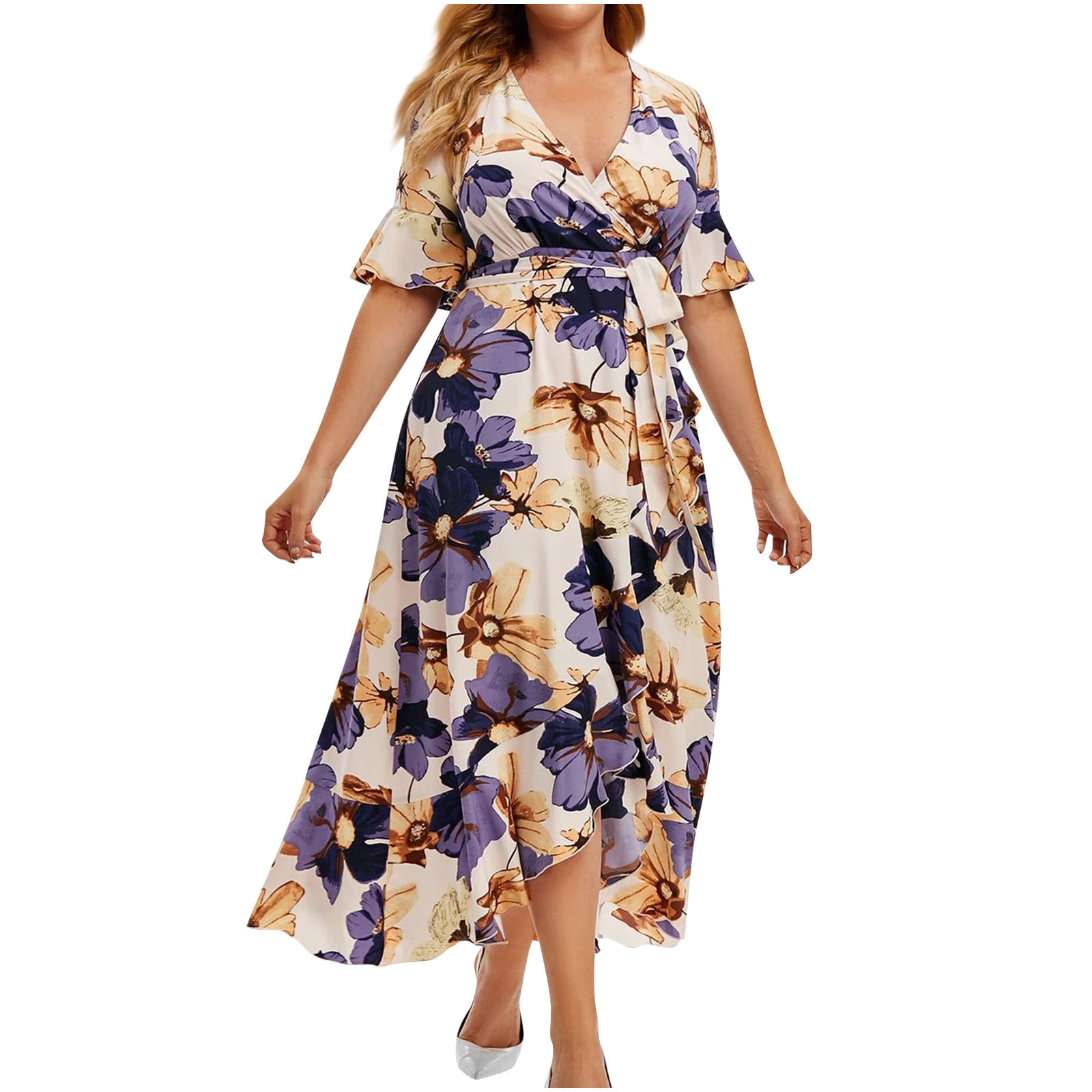 designer maternity dress Luxury Blue & Nursing Stockings with a dress Color:As picture Mesh Trimmed Cover-Up Dress