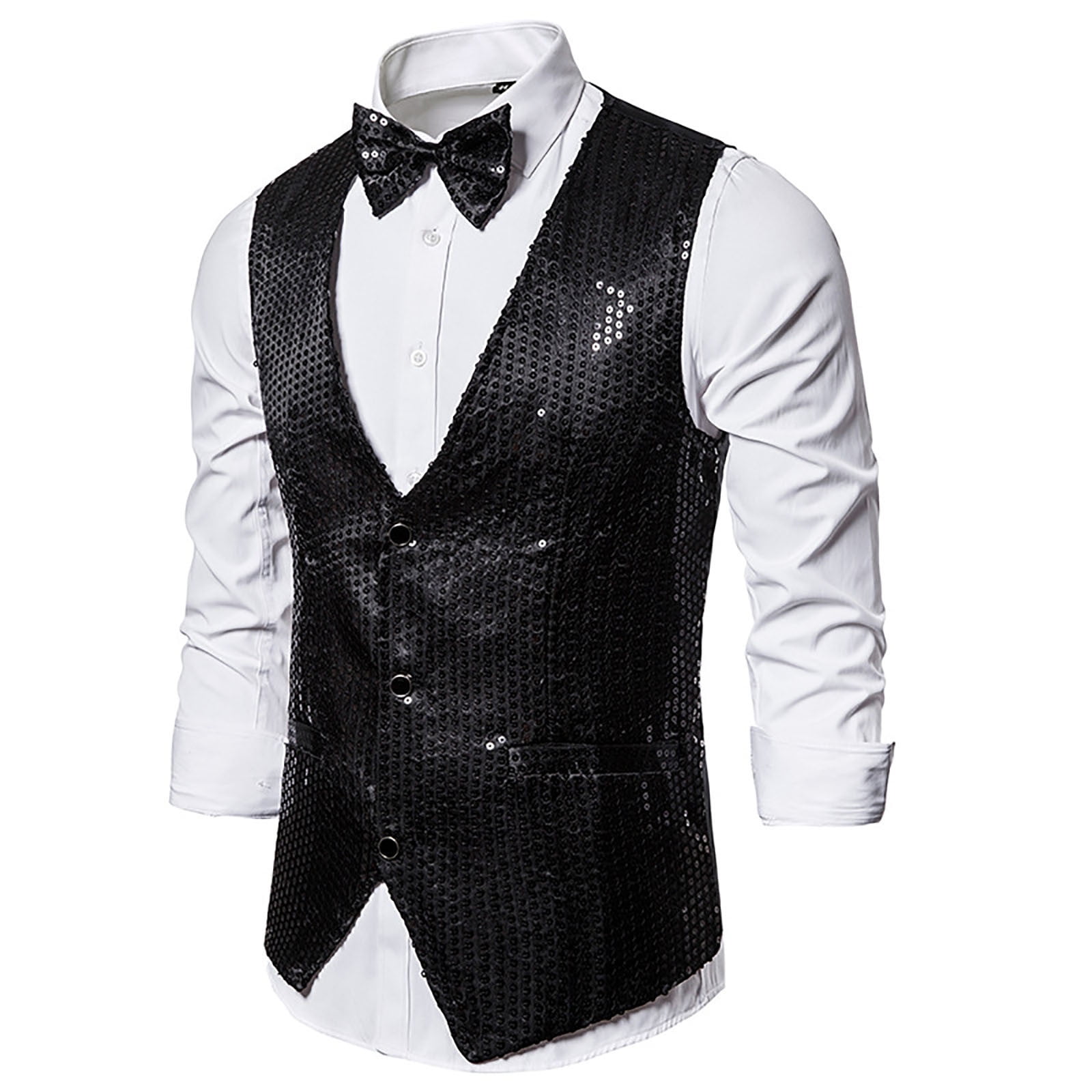 Black Bow-Tie Sleeveless Vest Top