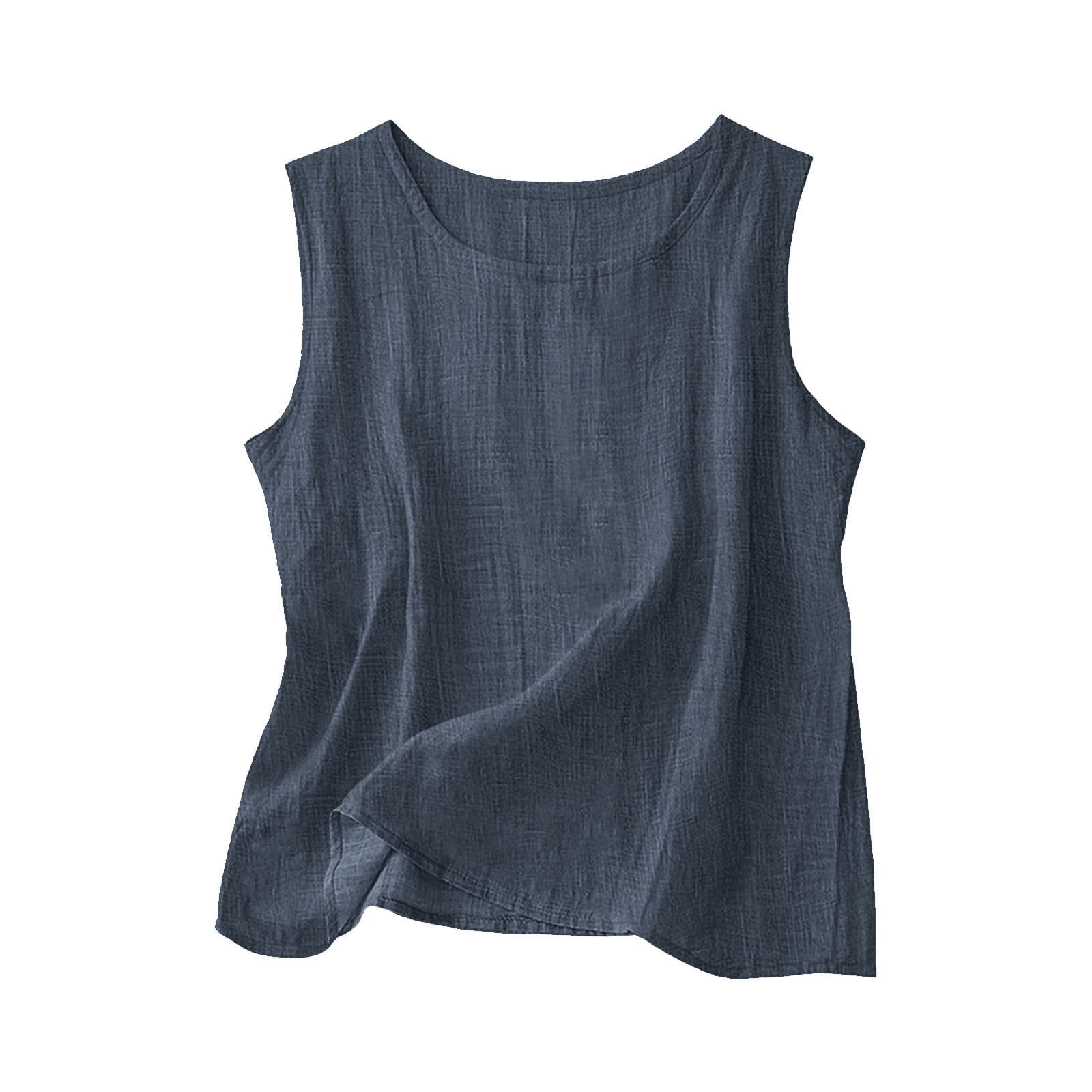 Brnmxoke-Sleeveless-Gauze-Tops
