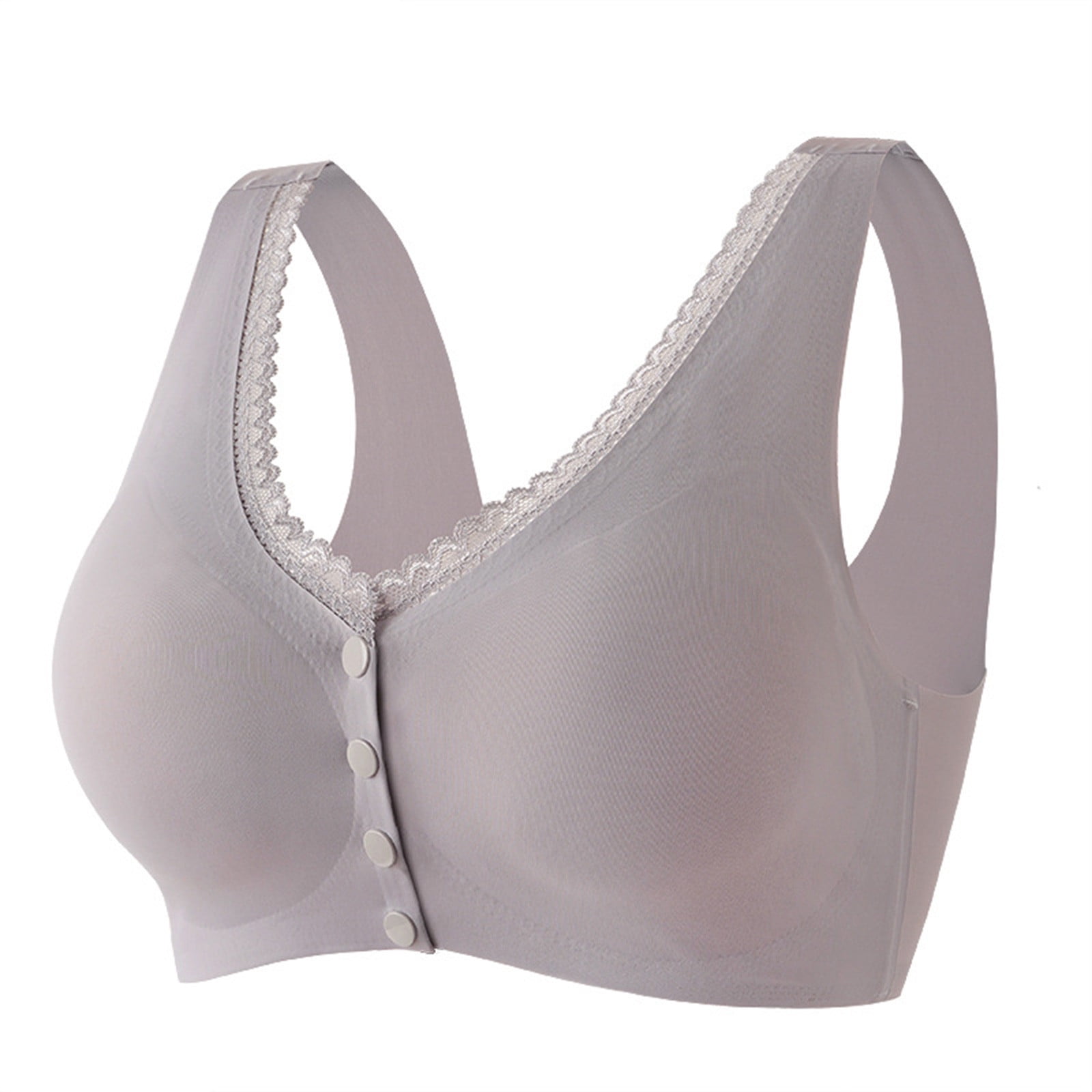 Brnmxoke Snap Front Bra2024 Front Button Breathable Skin Friendly Comfortable Bra For Elderly 1574