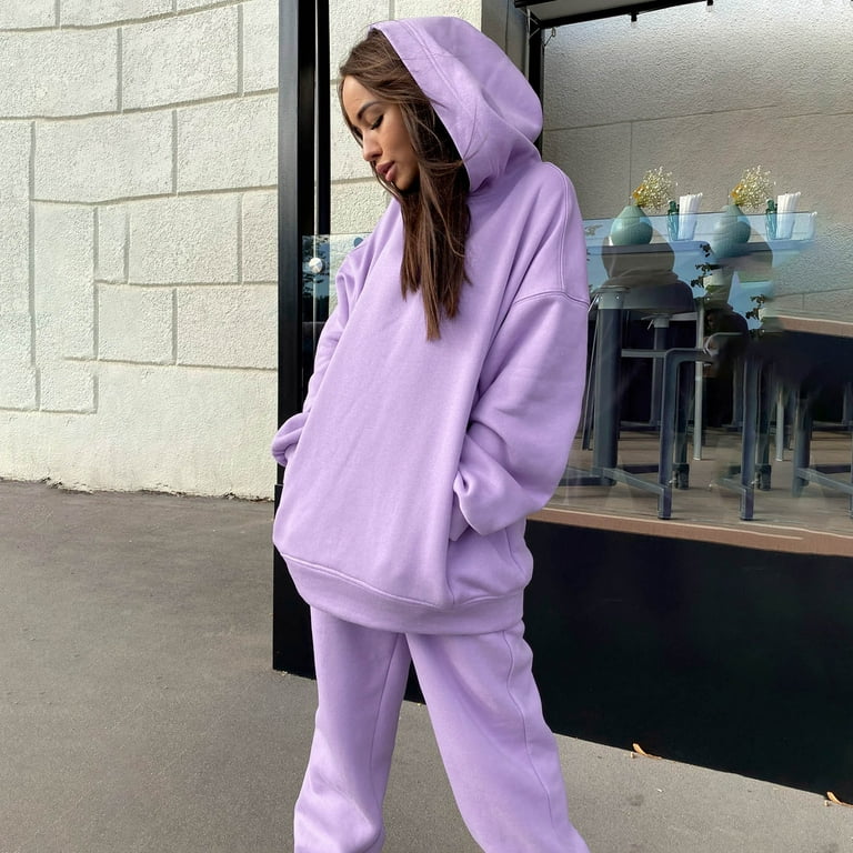 Lavender hoodie presurized outfits