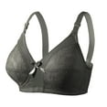 thumbnail image 1 of Brnmxoke Women's Plus Size Bra,Womens Wireless Bra Full-Coverage Casual Sexy Lace Front No Underwire Comfortable Seamless&nbsp;Sports Everyday Bras, 1 of 2