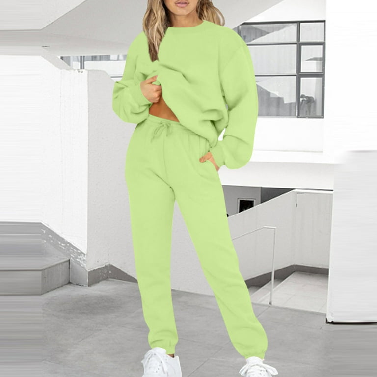 Brnmxoke Women's Workout Piece Outfits Tracksuit Casual Long