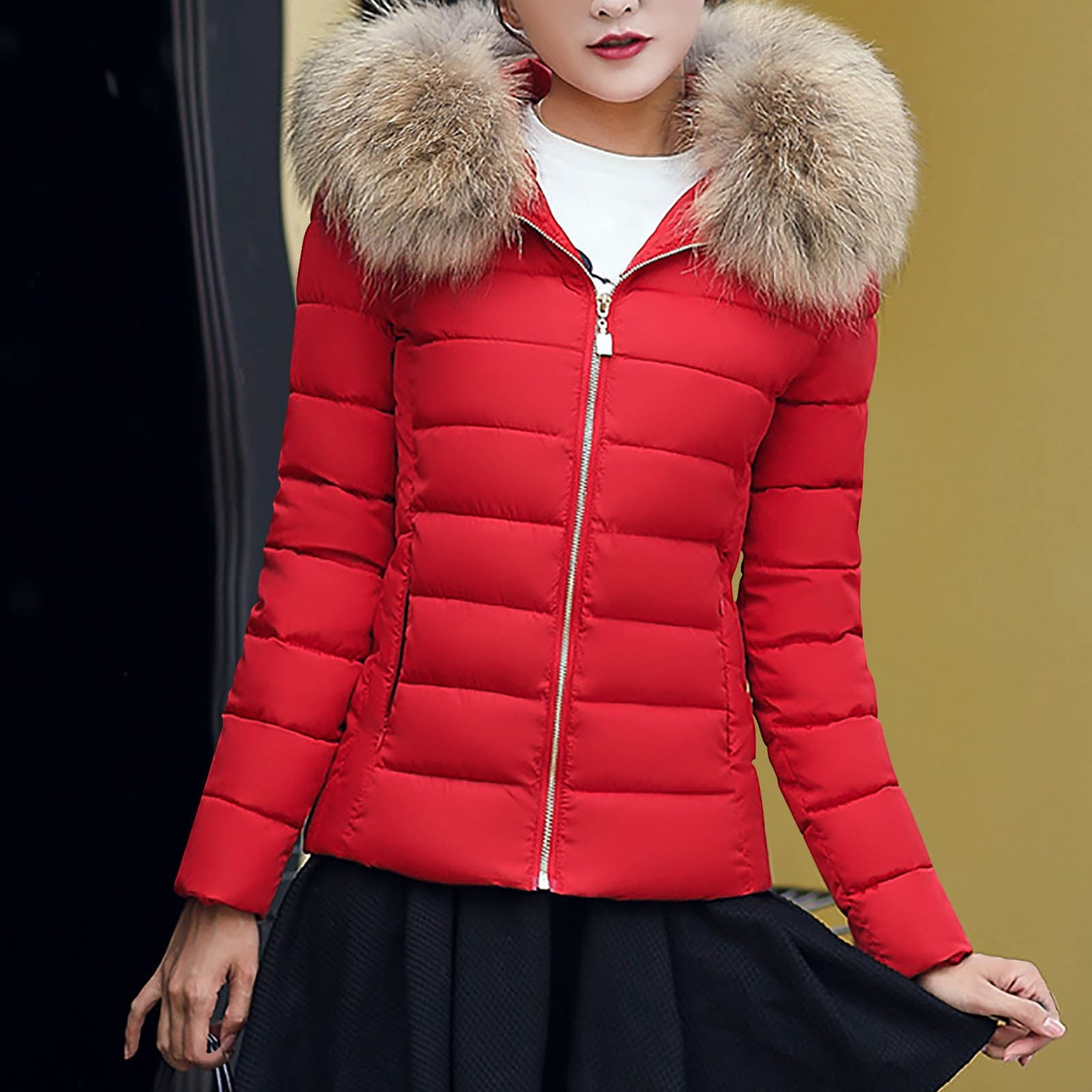 bubbles Long fur mini jacket アイボリー bubbles Long fur mini jacket