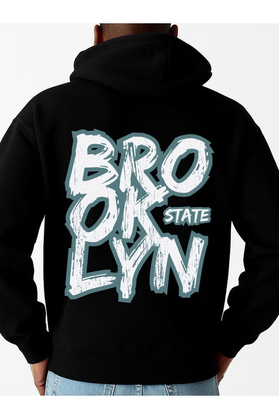Bro State Hoodie sweatshirt men hoodies black Everyday sweatshirt for the office, dates and outings Stylish Autumn/Winter Outerwear Hip-Hop Streetwear elegant Vintage Unisex hoodie