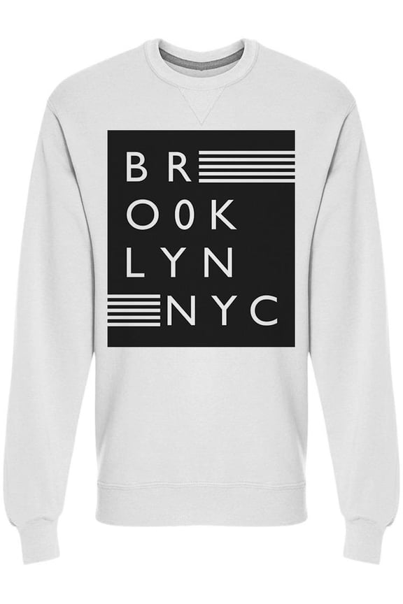 Bro0klyn Nyc Design Sweatshirt Men -Image by Shutterstock, Male Large
