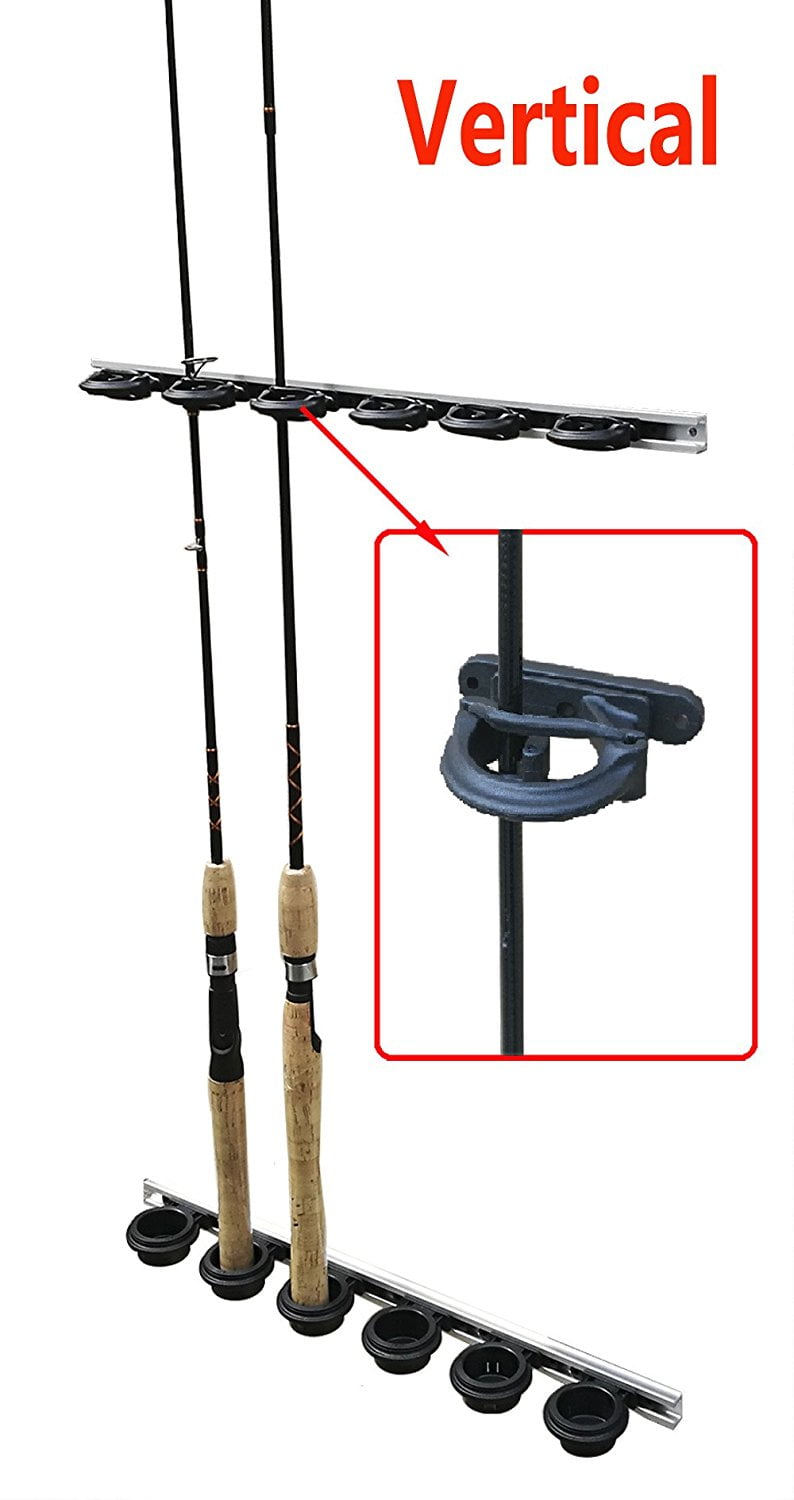 BroCraft Fishing Track Rod Storage System / Ceiling Rod Rack /6 Fishing Rod  Rack wall mount 