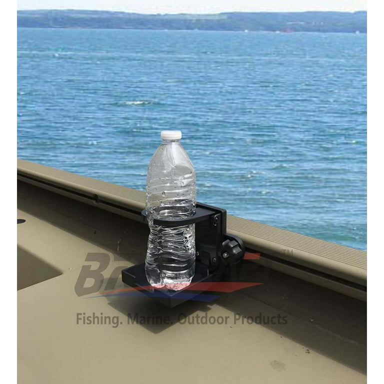 BroCraft Folding Cup Holder For Tracker Boat Versatrack System /90 Degree  Lund Sport Track-Black 