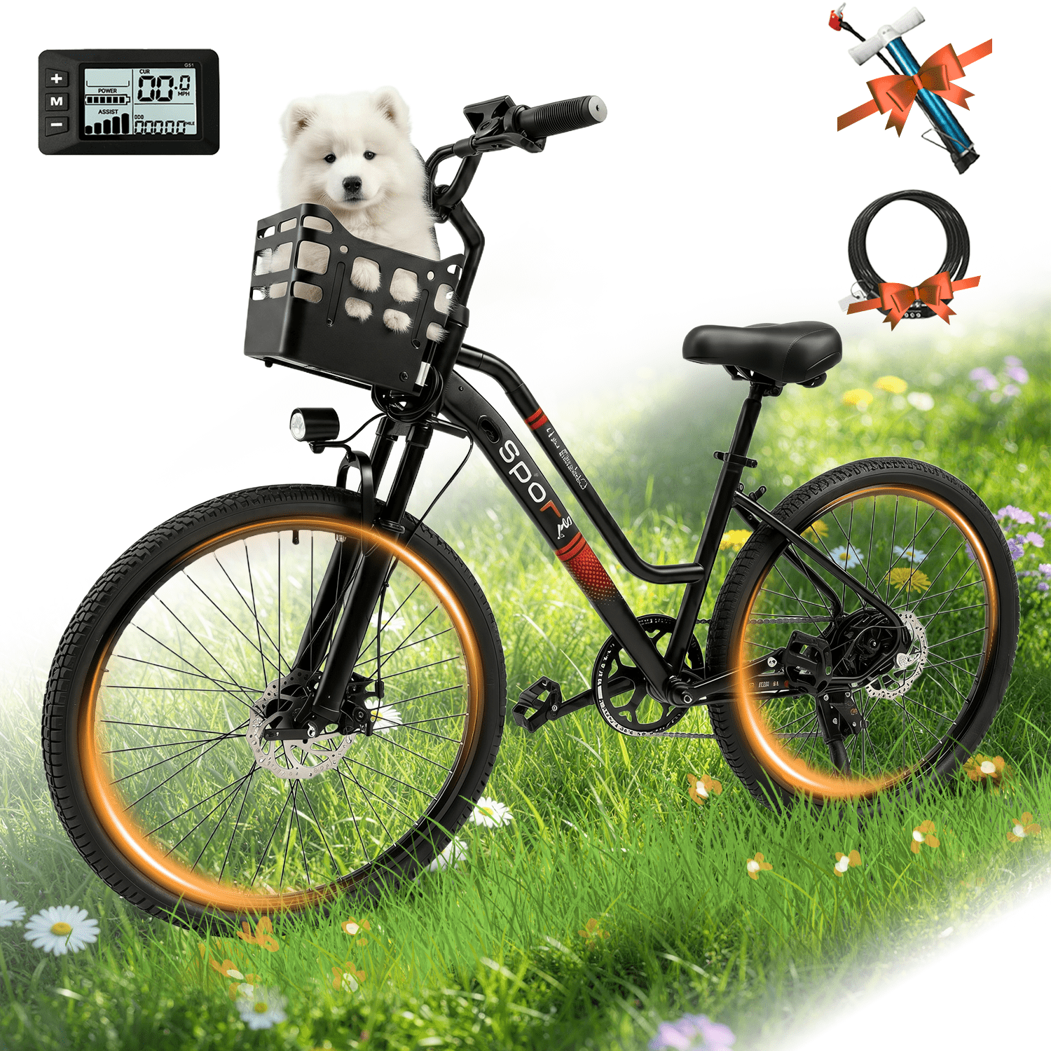 BroPath Electric Bike for Adults with 1000W Brushless Motor,25MPH,Commuting Electric Mountain Bike with 720Wh Removable Battery,7-Speed, 26" Tires, Full Suspension,Lightweight Ebike,40 Miles,UL2849