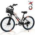 thumbnail image 1 of BroPath Electric Bike for Adults,26"Electric Bike,40+ Miles,7-Speed,20MPH by 750W Motor Mountain Ebike,576Wh Internal Battery,Electric Bicycles for Commuting,Lightweight Ebike,UL2849, 1 of 6