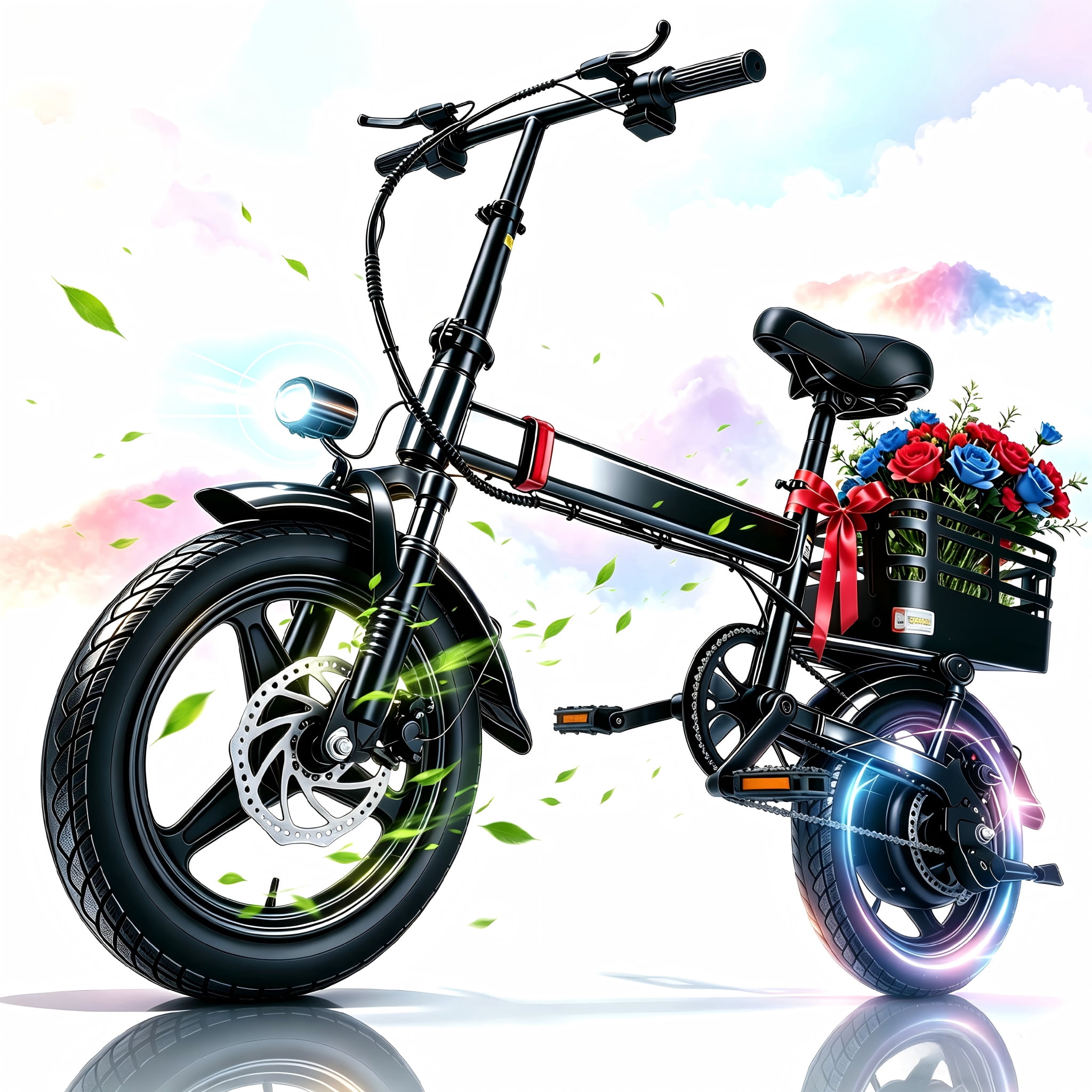 BroPath Electric Bike for Adults,Ebike,14" Folding Electric Bike,500W Motor, 20 MPH, Commuter City E-Bike,576Wh Removable Battery,Multi-Shock Absorptio,20+ Miles,3 Mode,Mini E Bikes for Teens,UL2849
