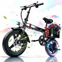 BroPath 14" Folding Electric Bike with 500W Motor, 20 MPH