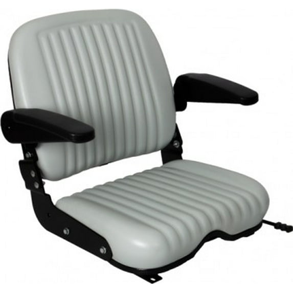 Broad-Base High Back Seat, Arm Rests, Slides, HD Vinyl