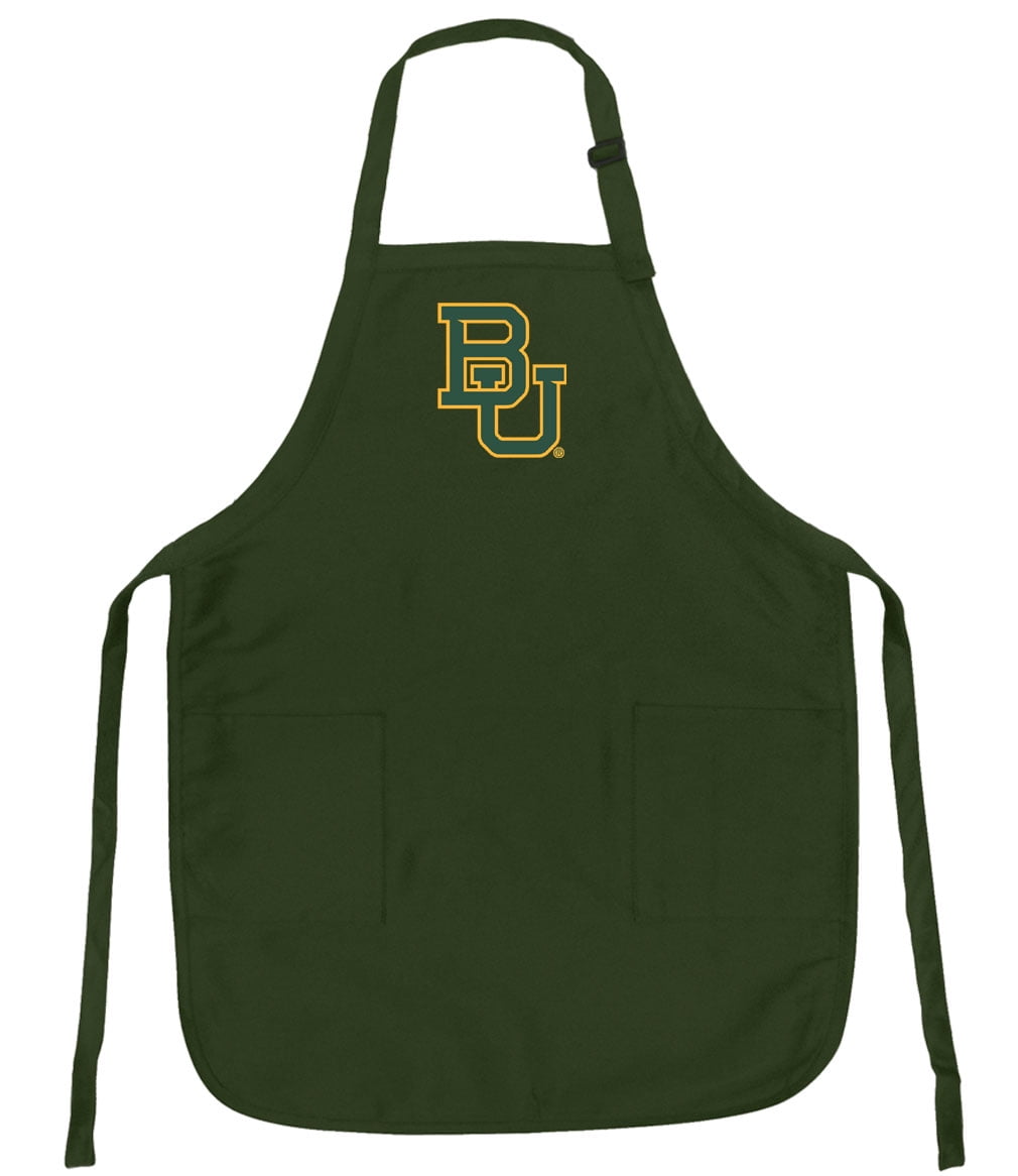 Broad Bay Baylor Apron Green Baylor University Logo APRON for a Man or Woman - Grilling, Kitchen, or Tailgating