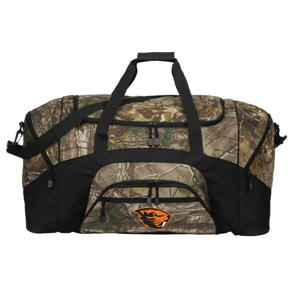 Broad Bay Camo Oregon State Duffle Bag Or RealTree Camo Oregon State University Gym Bag