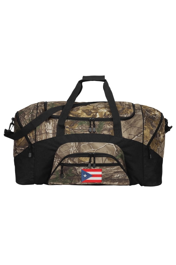 Camo Puerto Rican Flag Duffle Bag Or RealTree Camo Puerto Rico Gym Bag