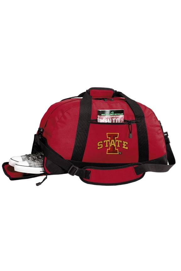 ISU Duffel or Iowa State Gym Bag WITH SHOE POCKET