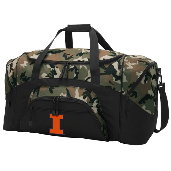 Broad Bay Illinois CAMO Duffel Bag Illini GYM BAG