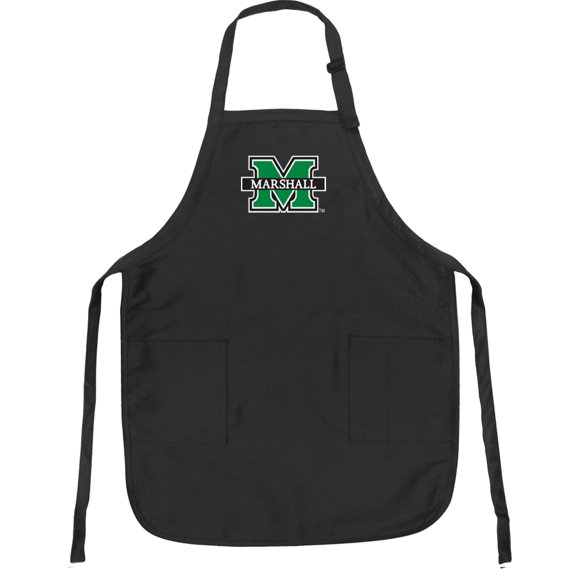 Broad Bay Marshall Apron DELUXE Marshall University APRONS for Men or Women - Grilling, Kitchen, or Tailgating