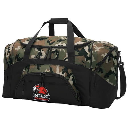Broad Bay Miami University CAMO Duffel Bag Miami Redhawks GYM BAG