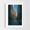 thumbnail image 1 of Broad & Exchange, FiDi - Manhattan New York Photography White Framed Wall Art Print 12 x 18 inches, 1 of 3