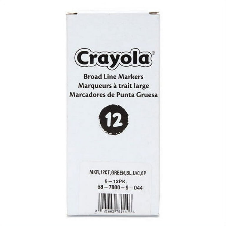 Broad Line Washable Markers, Broad Bullet Tip, Black, 12/Box Broad Line Washable Markers, Broad Bullet Tip, Black, 12/Box