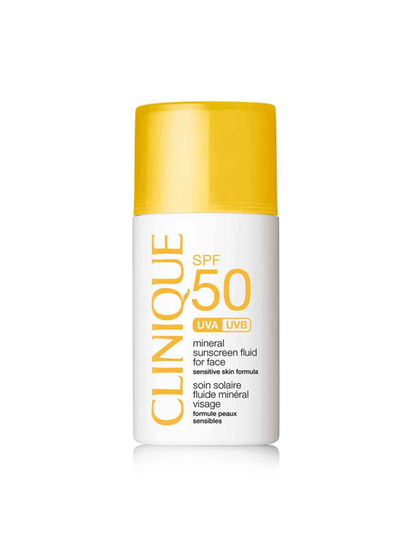 Broad Spectrum SPF 50 Mineral Sunscreen Fluid for Face by Clinique for Women - 1 oz Sunscreen