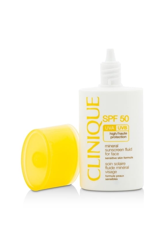 Broad Spectrum SPF 50 Mineral Sunscreen Fluid for Face by Clinique for Women - 1 oz Sunscreen