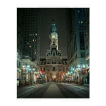 Broad Street & City Hall, Philadelphia - Philadelphia Pennsylvania Photography Unframed Wall Art Print 8 x 10 inches