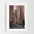 thumbnail image 1 of Broad Street, Fidi - Manhattan New York Photography White Framed Wall Art Print 16 x 24 inches, 1 of 3