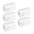 thumbnail image 1 of BroadLink 5 Pack Smart Plug(2.4Ghz Wifi Only), Mini Wi-Fi Timer Outlet Socket Works with Alexa/Google Home/IFTTT, No Hub Required, Remote Control Anywhere, 1 of 8