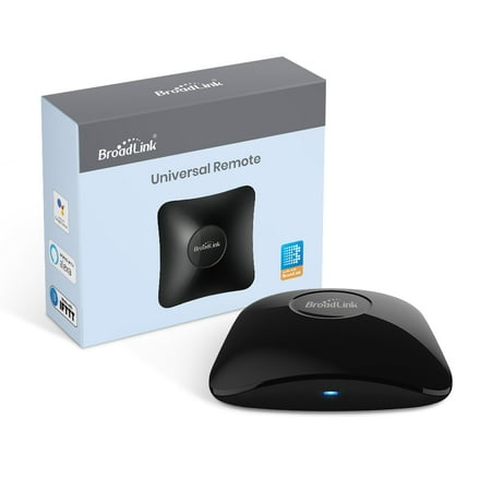 BroadLink IR/RF Smart Home Hub-WiFi IR/RF Blaster for Home Automation, TV, Curtain, Shades Remote, Smart AC Controller, Works with Alexa, Google Assistant, IFTTT (RM4 pro)