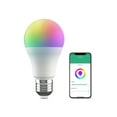 thumbnail image 1 of BroadLink Smart Bulb, 10W RGB Dimmable Wi-Fi LED Smart Light Bulbs Color Changing A19 800lm, Works with Google Home, Siri and IFTTT, No Hub Required (1-Pack), 1 of 7