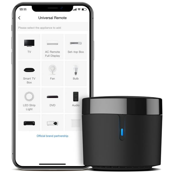 BroadLink Smart IR Remote Control Hub(2.4 Ghz WIFI Only)-WiFi IR Blaster for Smart Home Automation, TV Remote, Compatible with Google Assistant, IFTTT (RM4 mini)