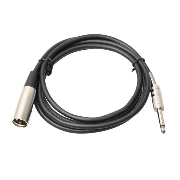 Broadcast-Grade Professional 6.35mm Male to Male Jack Audio Adapter Cable with Copper Clad Aluminum Wire Cores for Stage, KTV and Home Theater