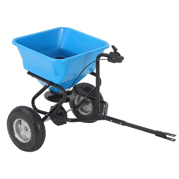 Broadcast Spreader 45L/100LBS Tow-Behind Lawn & Garden Broadcast Spreader