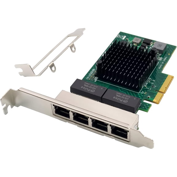 Broadcom BCM5719 Quad-Port PCIe Gigabit Ethernet Server Adapter with NetXtreme BCM5719 Chipset PCI Express 1000M Network LAN Card for Windows Server Linux Ubuntu VMware (BCM5719-4P)