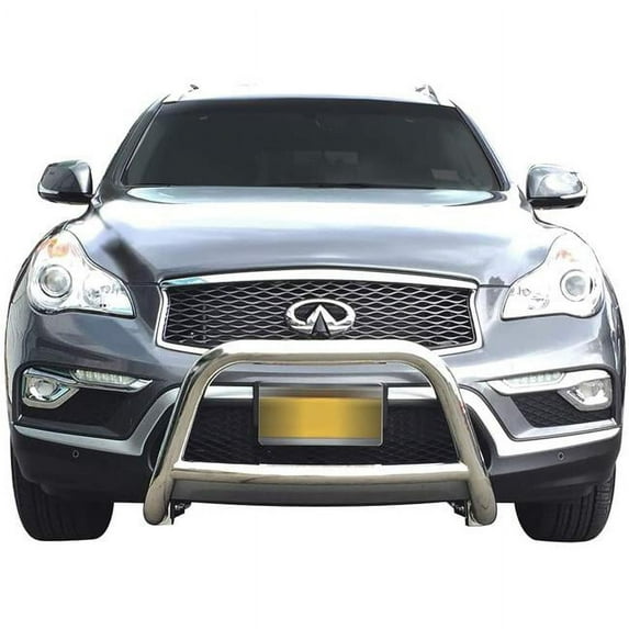 Broadfeet Motorsports Equipment DCIN-330-32 2.5 in. Front A & Nudge Bar Guard for 2008-2018 Infiniti QX50 EX35 - Stainless Steel