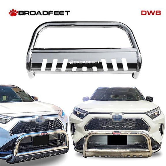 Broadfeet Motorsports Equipment DWFO-275-DW8 Front Bull Bar Bumper Guard, Stainless Steel for 2022-2023 Ford Maverick